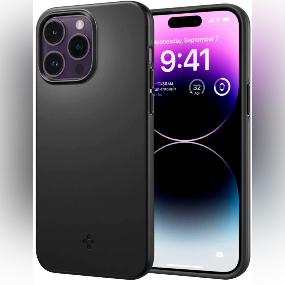 Brand New Spigen Case for Apple iPhone 14 , 14+ , 13 and Samsung S21 - Black - Picture 5 of 5